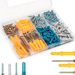 135 Philip Head Screws + 135 Drywall Anchors